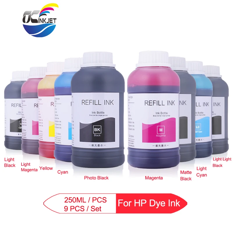9x250 мл бутылка для чернил заправки Epson Stylus Pro 3800 3850 3880 3890 4800 4880 7880 9880 7890 9890 7908 P6000 P8000
