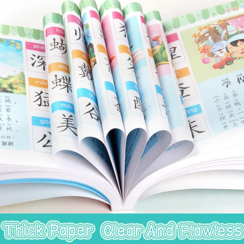 

272 Pages Literacy Daquan 800 Words Baby 0-3-6Years Old Early Childhood Education Chinese Children Extracurricular Books Puzzle