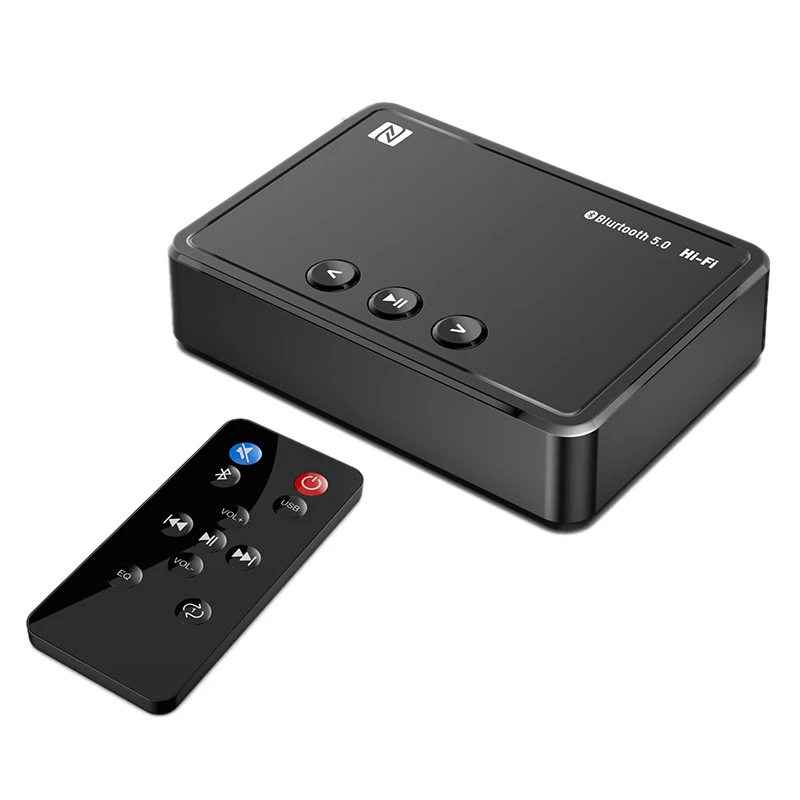 

NFC Bluetooth 5,0 приемник управление через приложение гарнитура 3,5 м автомобильный аудио Bluetooth адаптер с дистанционным управлением