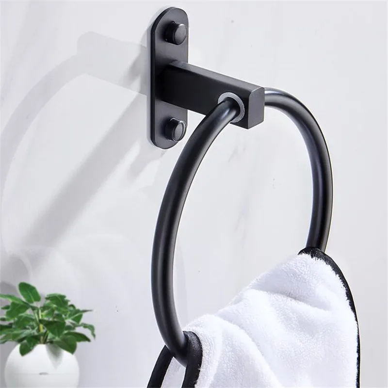 Водонепроницаемый Вращающийся держатель для полотенец кольцо петля без