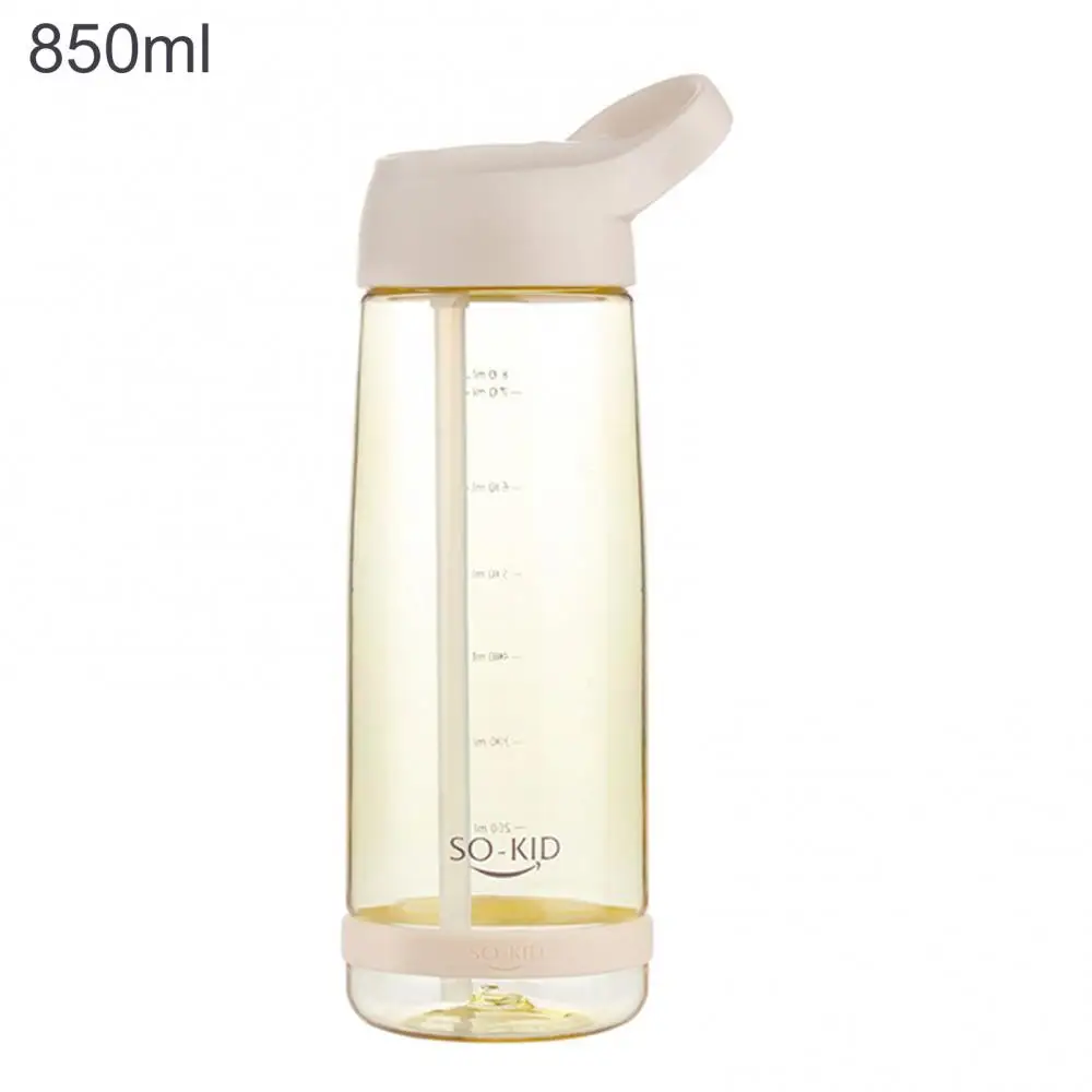 

Portable Large-capacity Outdoor Sports Water Bottle With Handle Office Student Plastic Straw Water Cup