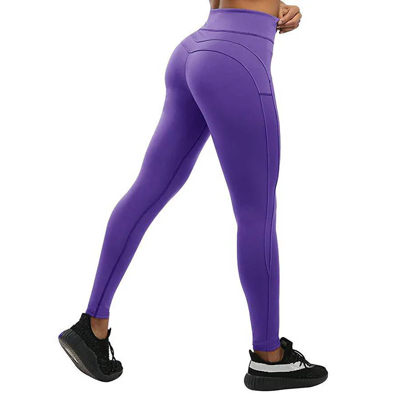 Однотонные спортивные Леггинсы Oyoo женские Компрессионные с эффектом пуш-ап