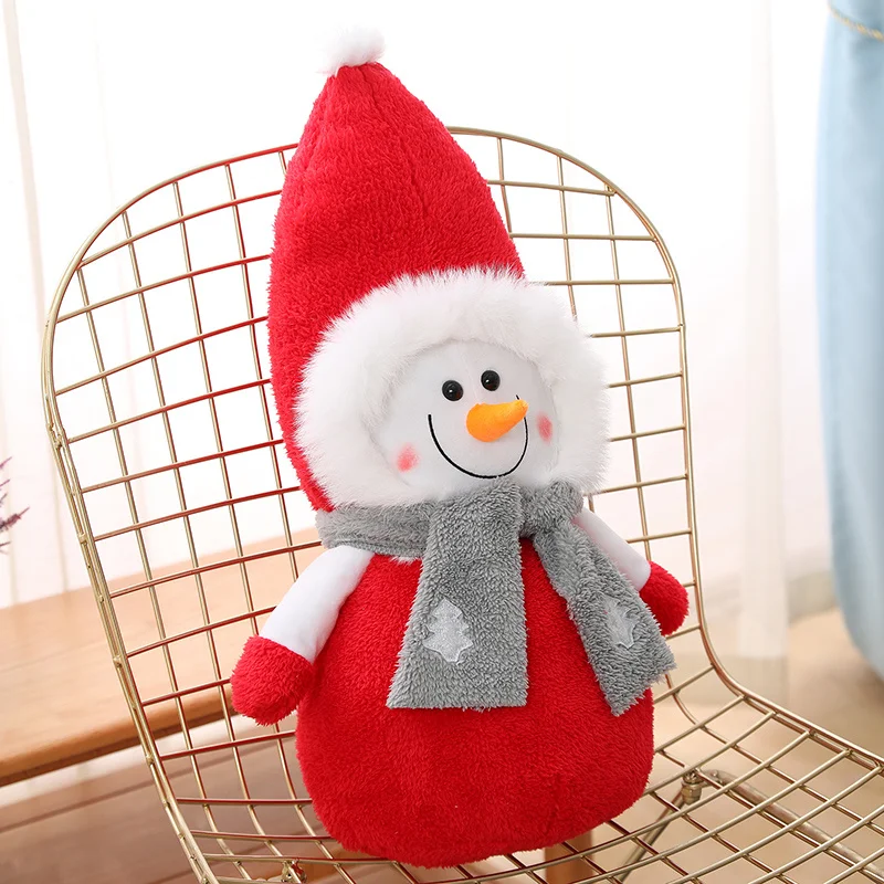 

40-60cm Stuffed Soft Creative Snowman Plush Toys Lovely Doll Pillow For Kids Girls Surprise Christmas Gifts Home Decor