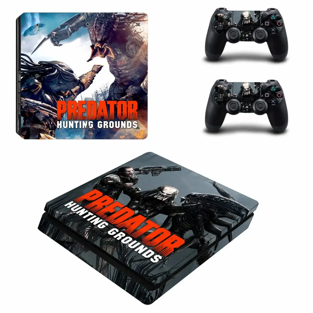 Predator Hunting Grounds PS4 Slim Sticker Play station 4 Skin Sticker Decal For PlayStation 4 PS4 Slim Console& Controller Skins