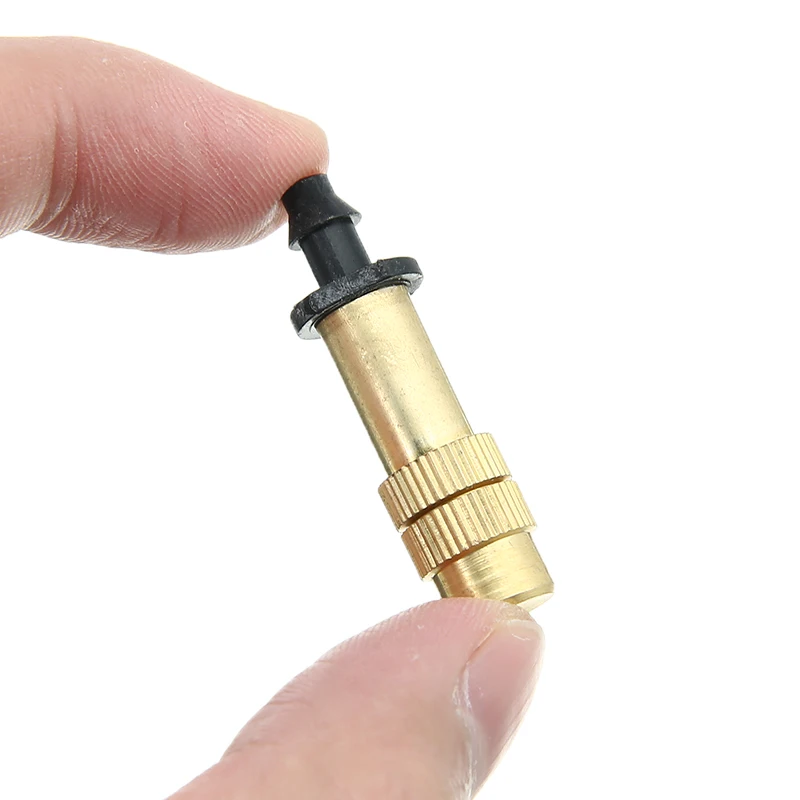 

10pcs Adjustable Brass Spray Sprinklers Nozzle Misting Systems For Garden Lawn Watering Irrigation Tools