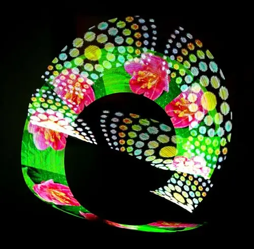 LED pixel POI 50 пикселей 2 палочки объектив 33 см Клубная палка супер-яркости