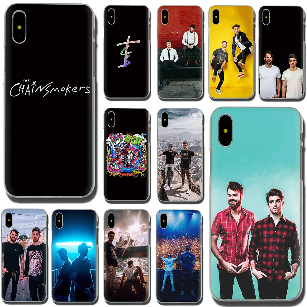 Жесткий чехол для телефона EWAU The Chainsmokers iPhone 11 Pro 6 6S Plus 7 8 X XS XR Max|Бамперы| |