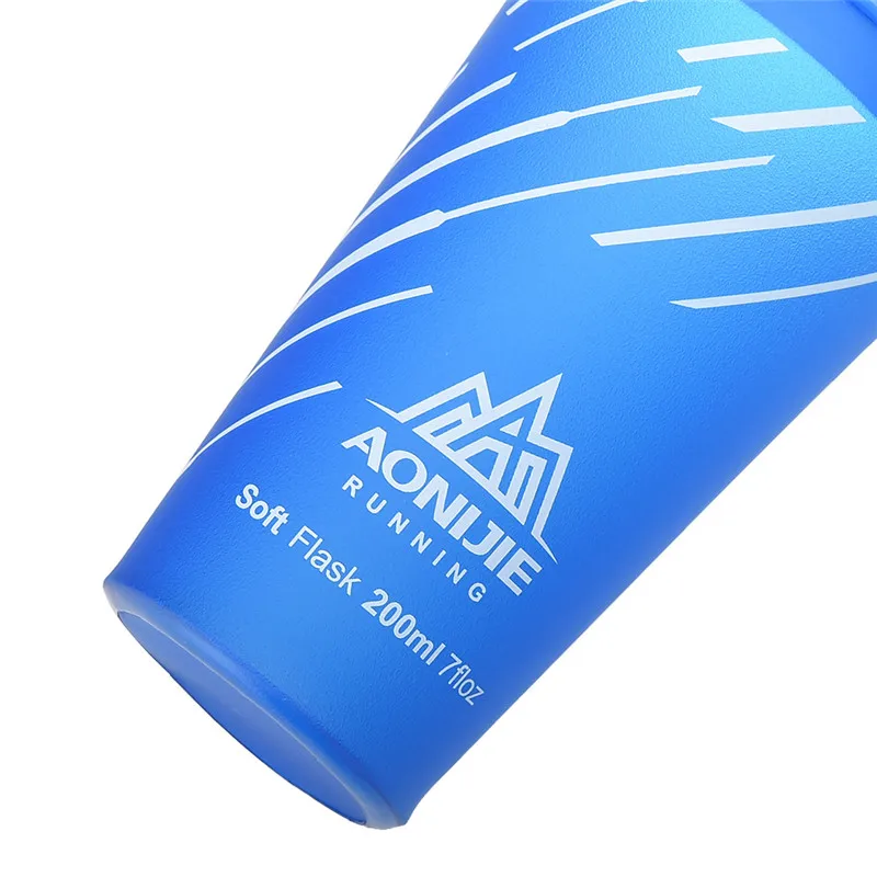 AONIJIE 200 мл Складная ТПУ Спортивная бутылка BPA бесплатно Портативный гидратации воды чашки бутылки для марафона, велоспорта кемпинга бег