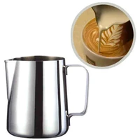 large milk jug with a wide mouth kitchen stainless steel milk frothing jug espresso coffee pitcher barista craft coffee
