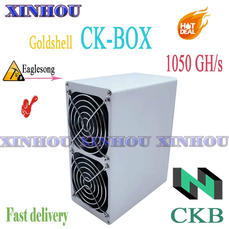 New CKB miner Goldshell CK-BOX 1050GH/s Eaglesong ASIC miner better than CK5 Mini-DOGE KD-BOX Antminer K5 Z15 S9 Innosilicon A10