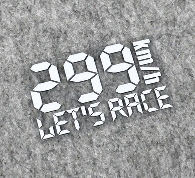 Наклейка на гоночный автомобиль стол с экстремальной скоростью 299 км | Автомобили