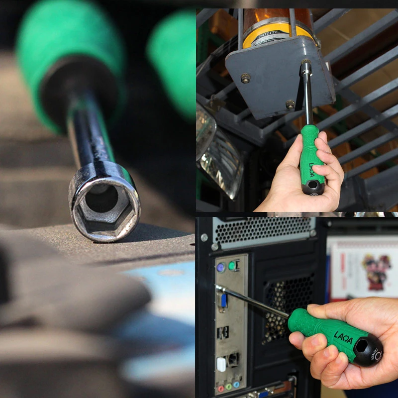 

GRAND SALE Sleeve Screwdrivers 8pcs Deep Hole Cr-V Steel Hex Socket Wrench Deepening Socket Screwdriver