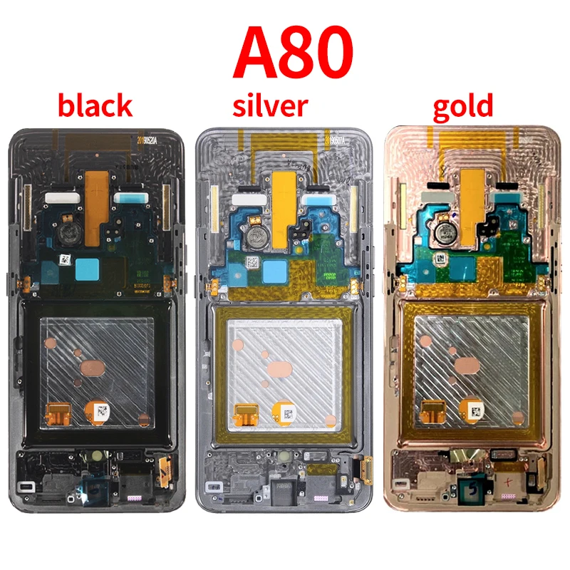 For Samsung Galaxy A80 A805 A805F middle frame front panel bezel housing Bezel replacement parts | Мобильные телефоны и