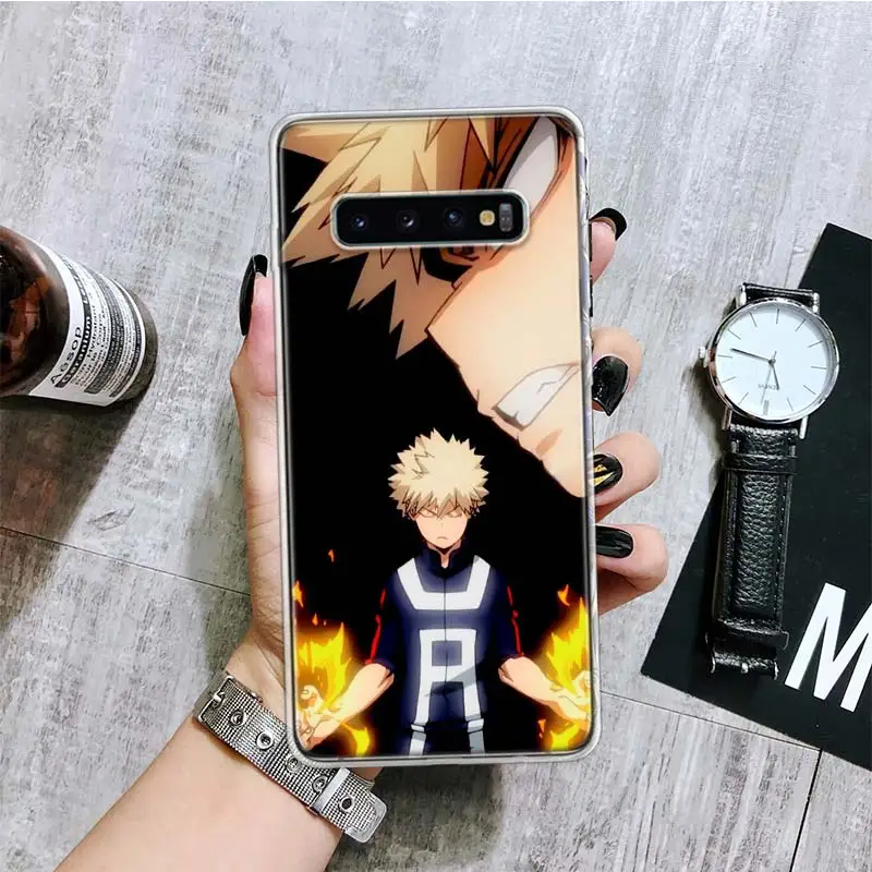Чехол моя геройская Академия Bakugou Katsuki для телефона Samsung Galaxy A50 A70 A40 A30 A20S A10 Note 20 Ultra