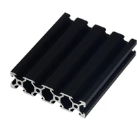 1 pcs black 2080 v groove european standard anodized aluminum profile extrusion 100 600 mm long linear guide for cnc 3d printer