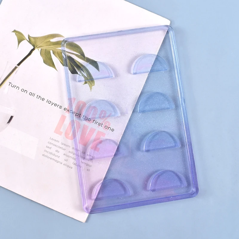 

13MC Crystal Epoxy Resin Mold DIY Crafts Jewelry Storage Box Making Tool Eyelash Tray Silicone Mould