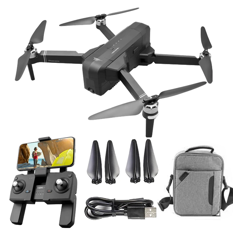 Беспилотник OTPRO 4K GPS с Wi-Fi FPV камерой бесщеточный Квадрокоптер складной Дрон RC Мини