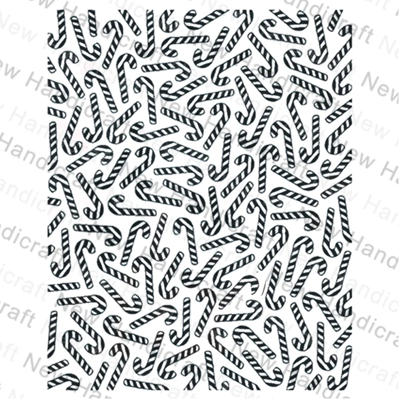

2021 New Christmas Candy Background Clear Stamp Set For DIY Craft Making Greeting Card Album Scrapbooking No Metal Cutting Dies