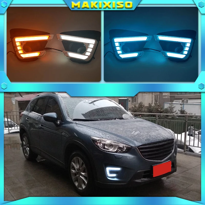 

For Mazda CX-5 CX5 2012 - 2016 Driving DRL Daytime Running Light fog lamp Relay LED Daylight car style free ship