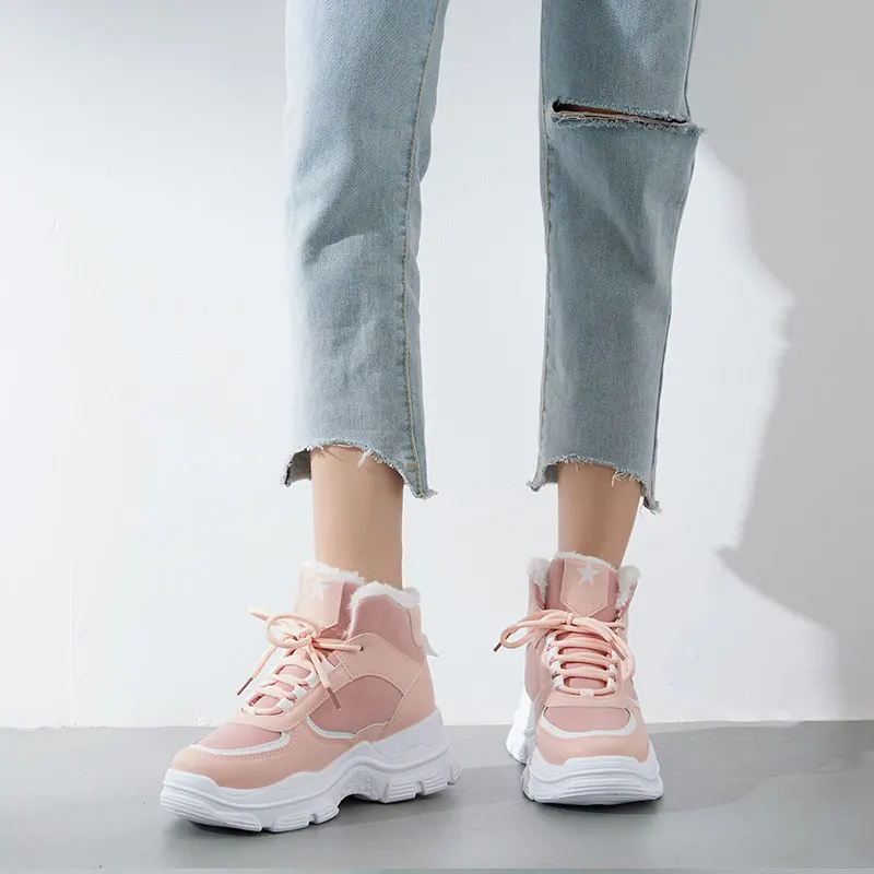 

Fashion Women Cotton Shoes Spring Autumn High Top Sneakers Women Zapatos De Mujer Women Casual Shoes Outdoor Women Running Shoes