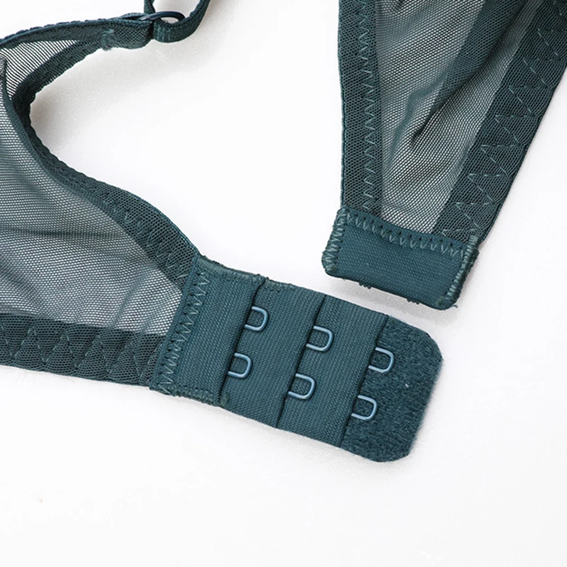 

Fashion Brand Lace Sexy Bra And Panty Sets For Women Lingerie Plus Size C D Transparent Push Up Female Underwear Set Blue Green