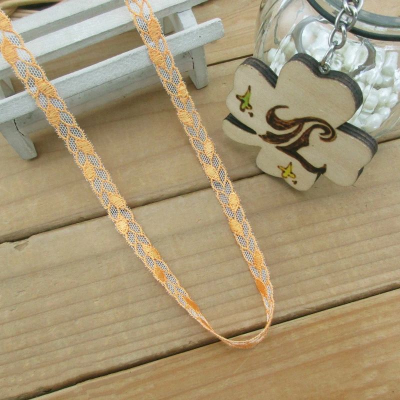 

Fine Narrow Border Embroidery Lace Ribbon DIY Children's Clothes Skirt Hat Backpack Shoes Bowknot Woven Headwear Decoration