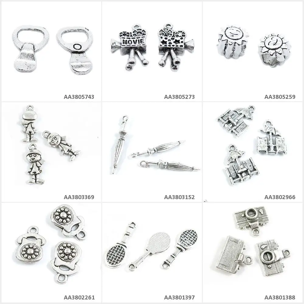 Ювелирные изделия с покрытием антикварным серебром подвеска для камеры телефона