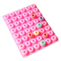 mini jelly candy circle moulds silicone donut mold bagels muffin baking pan baking chocolate cake dessert diy decoration tools
