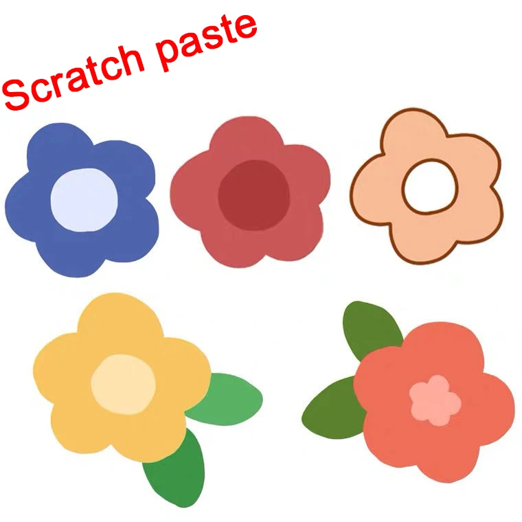 

Cartoon small flower stickers cover scratches and prevent scratches. Automobile bumper stickers and helmet decorative stickers