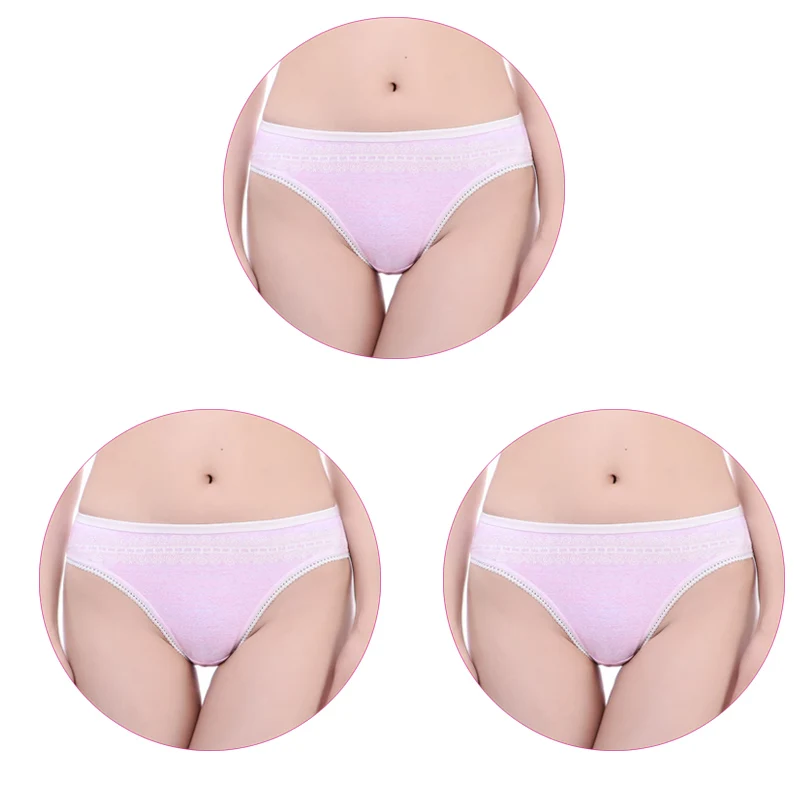 3Pcs-Pink 3 шт./компл. стринги Для женщин сексуальные стринги женские хлопковые трусы Для женщин строка разного возраста, хлопковые трусы, Для женщин белье печать стринги - Цвет: 3Pcs-Pink