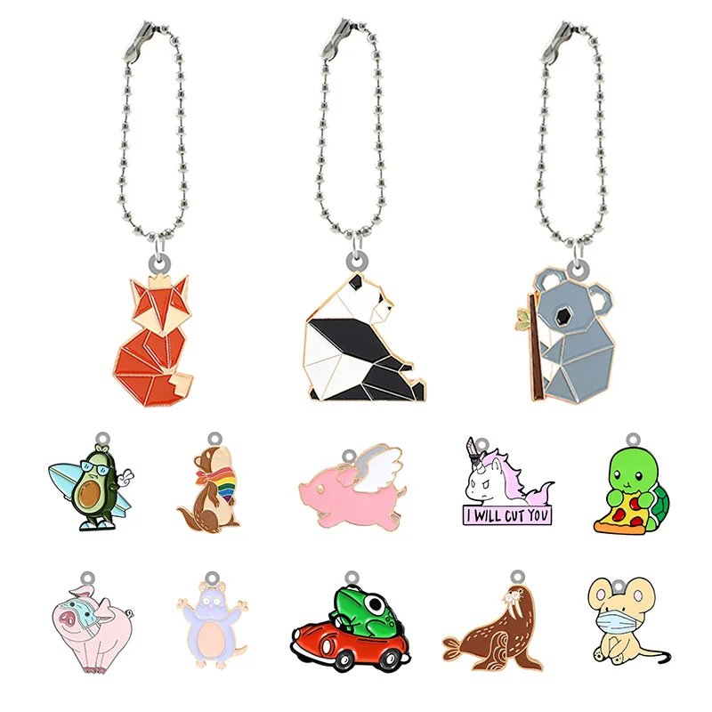 TAFREE кролик панда различные животные забавные Новые брелки акриловая кукла