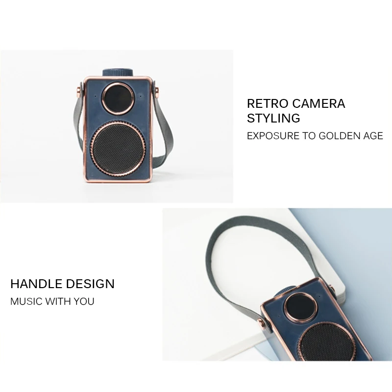 Портативная беспроводная Bluetooth Колонка в стиле ретро для Xiaomi Huawei мини стерео