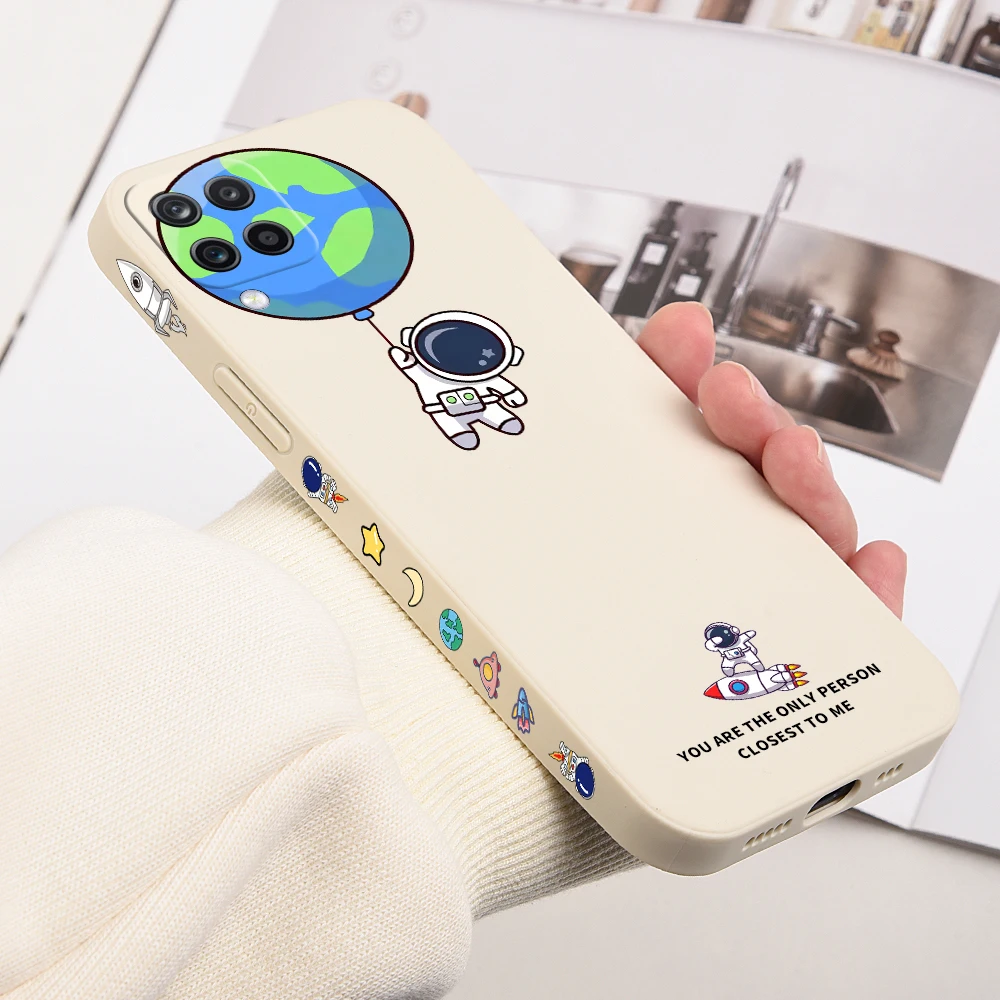 

Telescope Phone Case For Samsung Galaxy A72 A52 A32 A71 A51 A12 A31 Cover Astronaut Case For Samsung A50 A72 A52S A21S A50S A30S