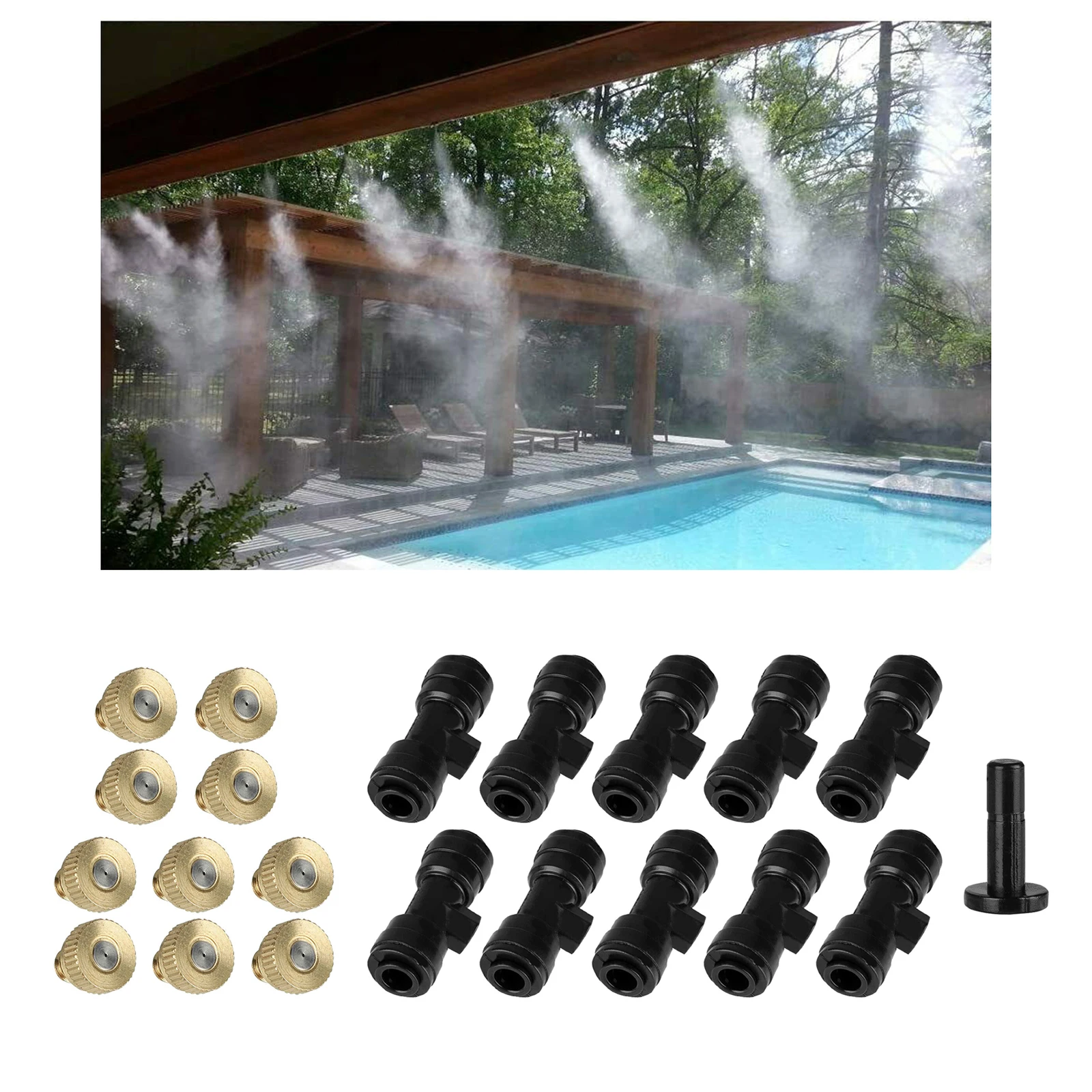

Комплект сопел Misting, латунная насадка, разбрызгиватель
