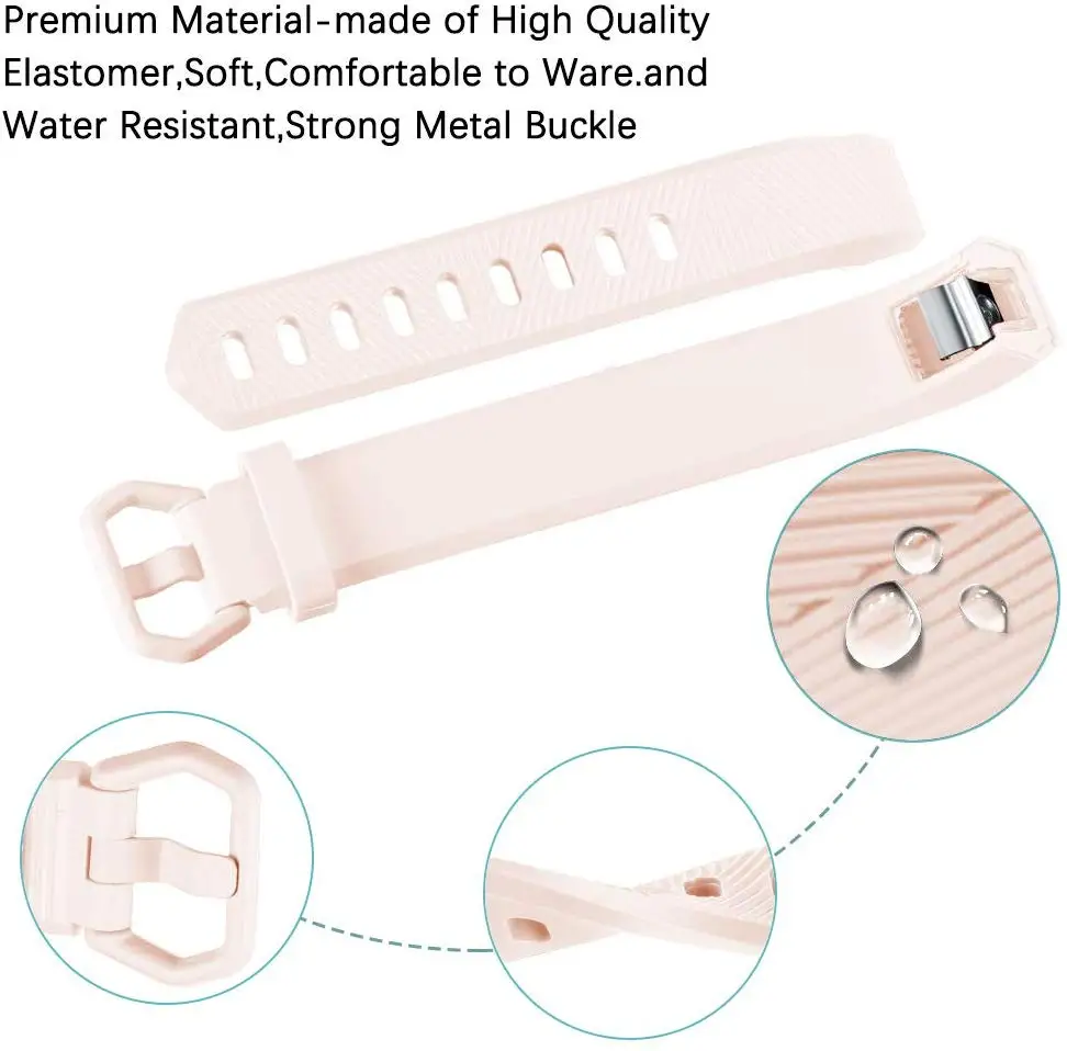 Высокое качество мягкий силиконовый безопасный регулируемый ремешок для Fitbit Alta
