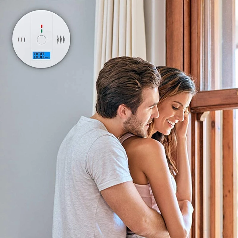 

3 Pieces Carbon Monoxide Detector CO Alarm Detector Sensor Battery Powered LCD Digital Display Suitable for Home