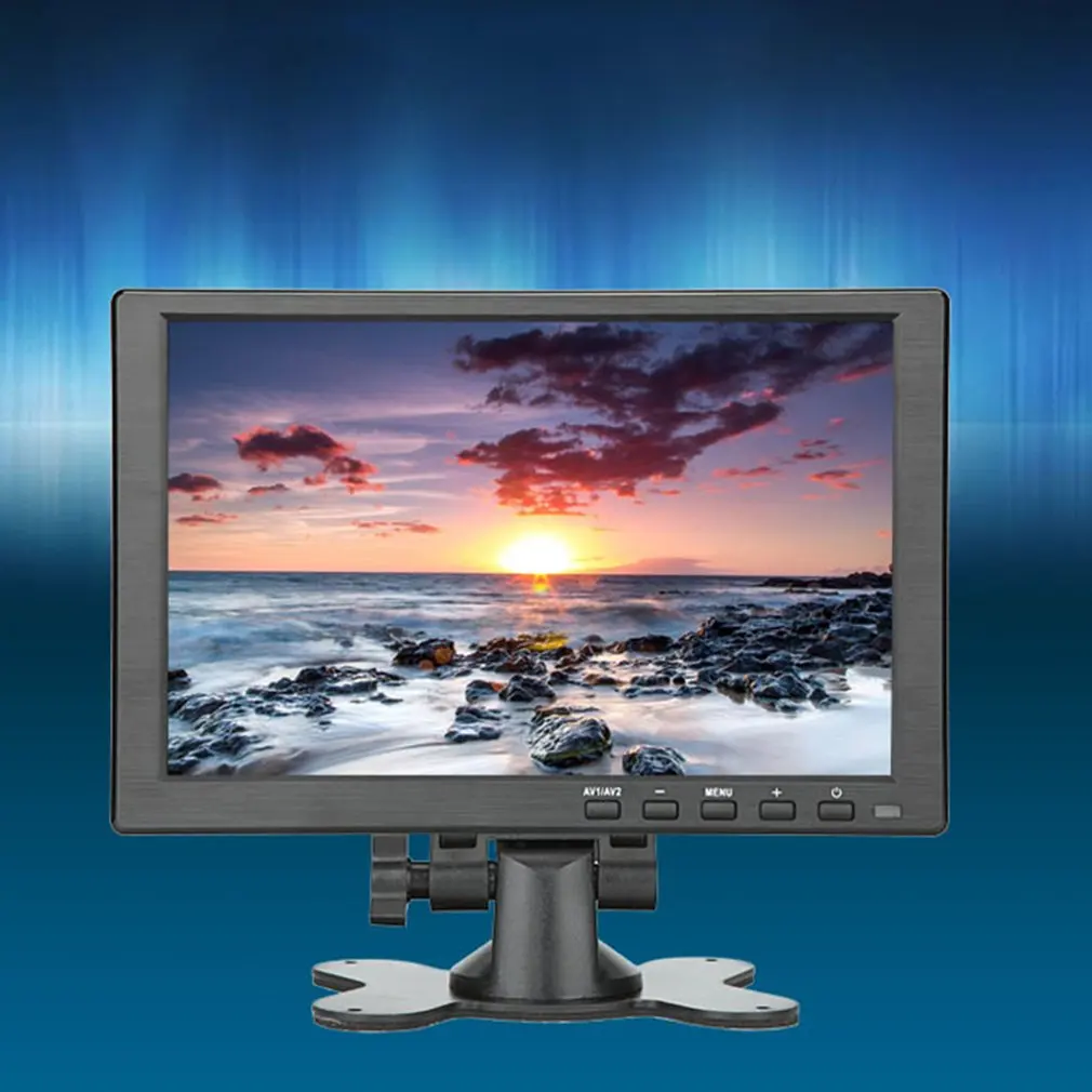 

10-дюймовый портативный монитор HDMI-совместимый 1024x600P HD IPS дисплей компьютерные СВЕТОДИОДНЫЕ мониторы с кожаным чехлом
