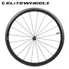 ELITEWHEELS DT Swiss 350 серии Углеродные дорожные колеса 38 мм Глубина низкий профиль 27 мм более широкий Аэро обод столб 1423 спиц UCI качество