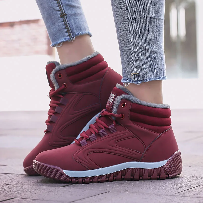 Baideng/теплые кроссовки для мужчин и женщин 38 градусов Цельсия зимняя обувь бега на