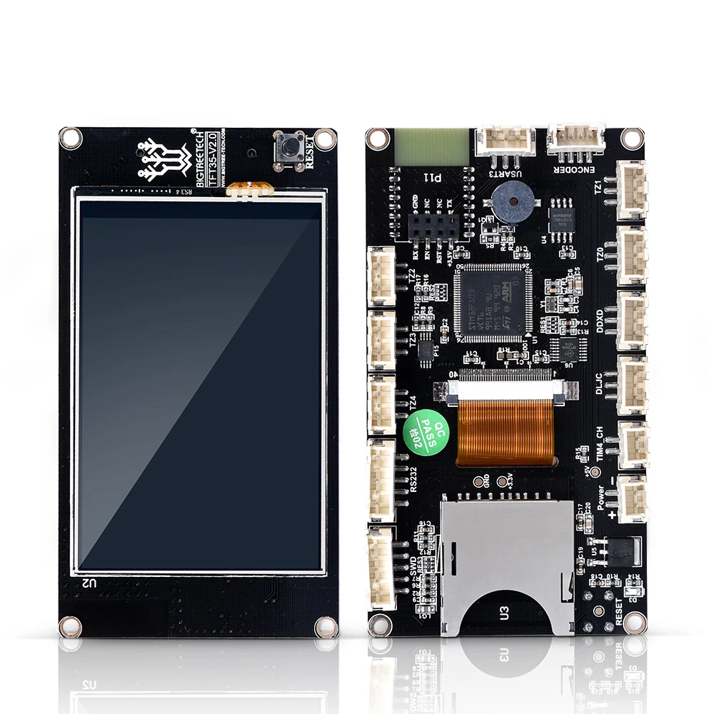 Плата управления BIGTREETECH SKR mini E3 32 бита TFT35 V2.0 с драйвером TMC2209 UART vs Cheetah V1.1b DIP для