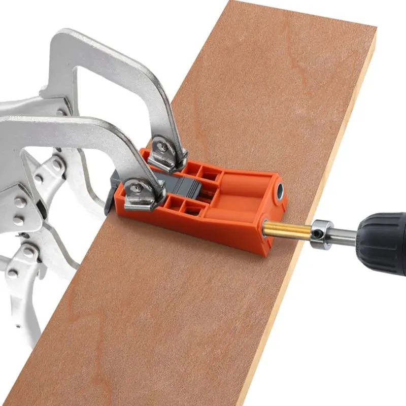 

9.5mm Oblique Hole Locator Drill Guide Magnetic Hole Pocket Jig Kit Furniture Punching Positioner Woodworking Tools