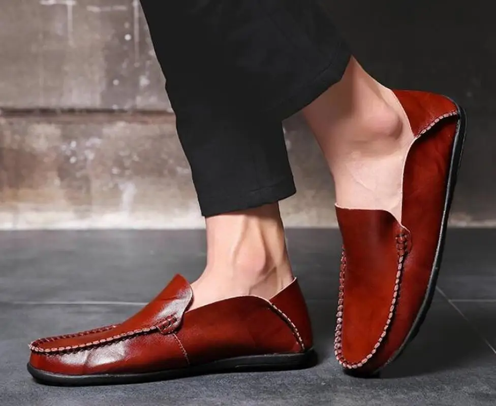 Мужские модельные мужские официальные туфли размера плюс деловые лоферы из