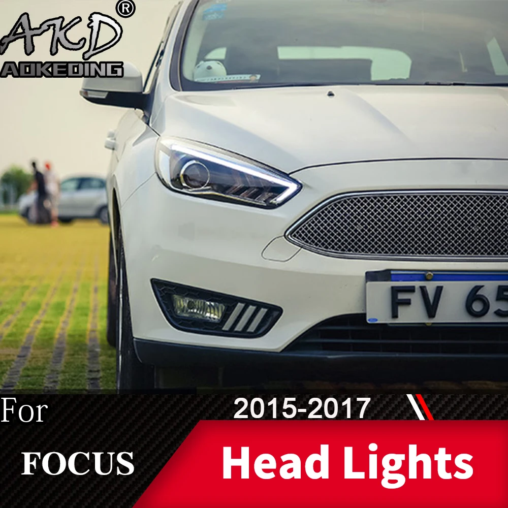 Фара для автомобиля Ford Focus 4- фокус головной светильник s противотуманный светильник дневной ходовой светильник DRL H7 светодиодный Биксеноновая лампа автомобильные аксессуары