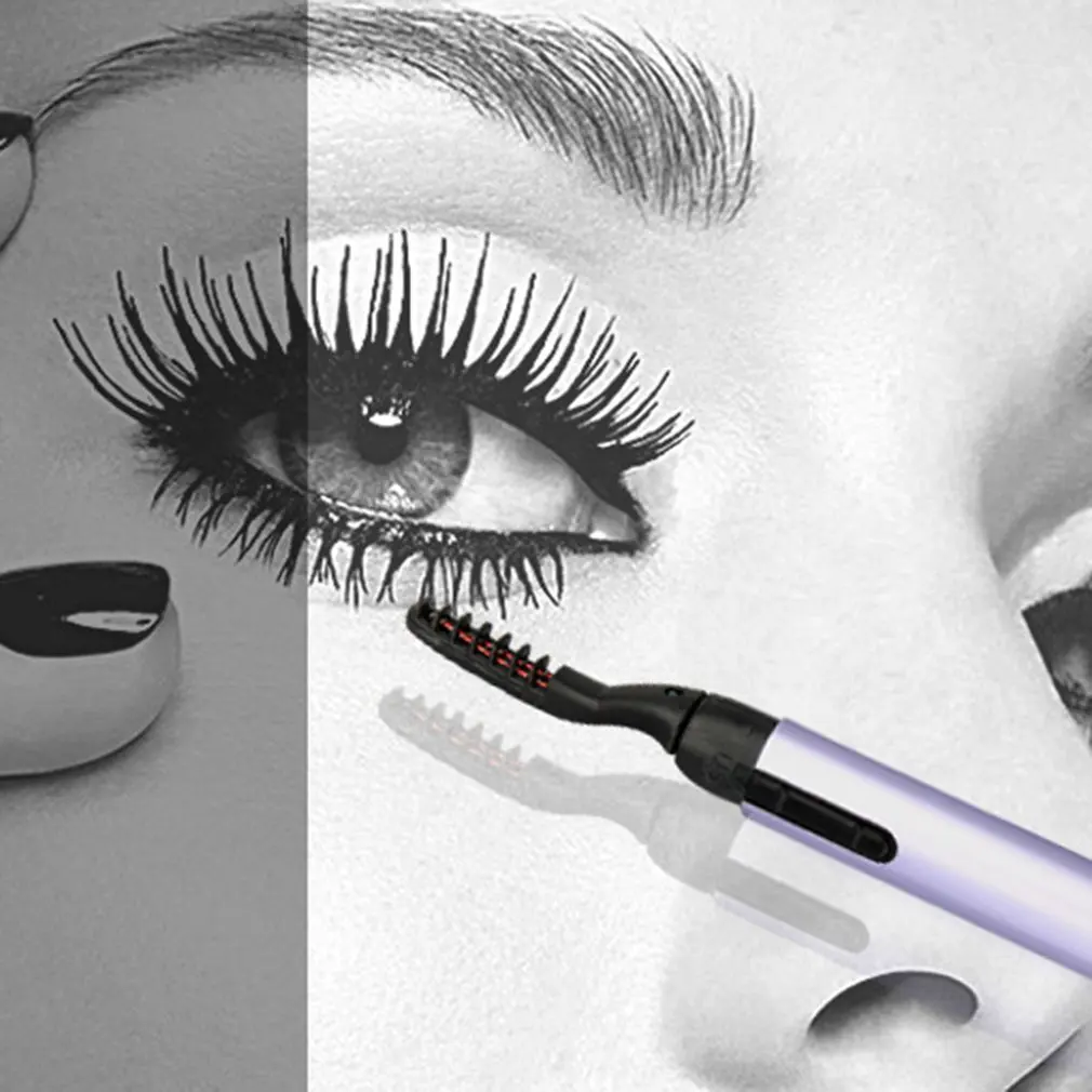 

Mini Portable Electric Eyelash Curler Pen Makeup Clip Perm Electric Hot Eyelash Curler Electric Eyelash Curler Cosmetic Tool