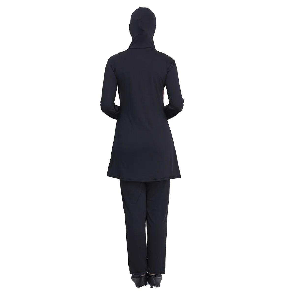 

Long Sleeves Muslim Swimsuit Plus Size Full Cover Arab Islamic Hijab Women Beachwear Hooded Swimsuit Two Piece Surfing Suit