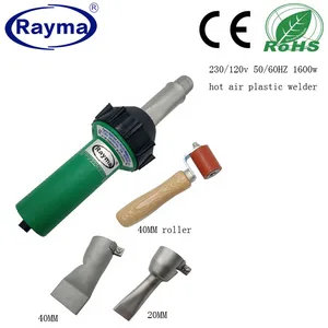 Горячая распродажа Горячий воздух аппарат для сварки брезента с роликом 40 мм плоский nozlle и 20 мм плоское сопло