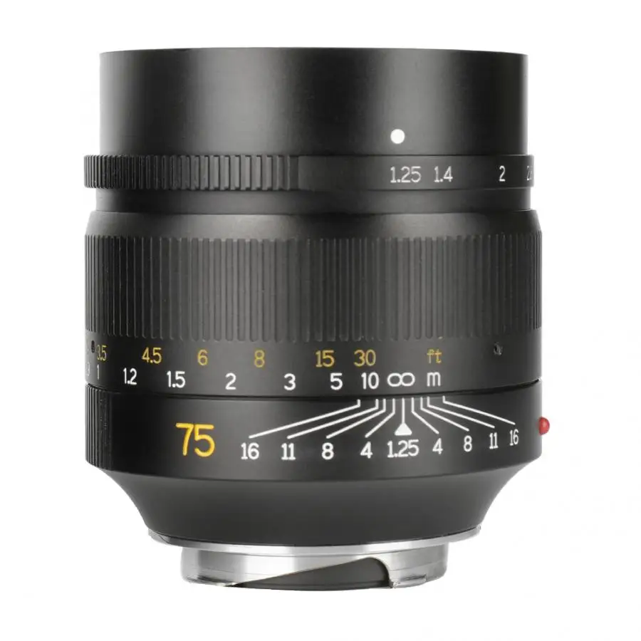 7 ремесленников 75 мм F1.25 ручной фокус объектив для Leica M Mount камеры