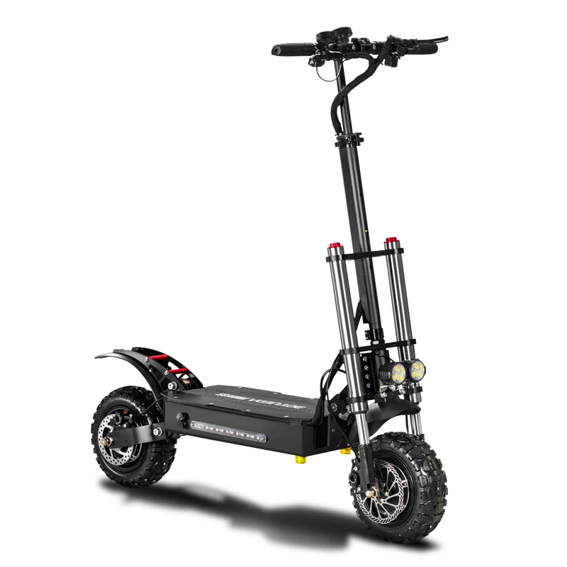 Online Freies Verschiffen 11 Zoll 60V5400W Elektrische Roller Erwachsene Hohe Geschwindigkeit Off-Road Dual Stick Klapp Elektrische Fahrzeug