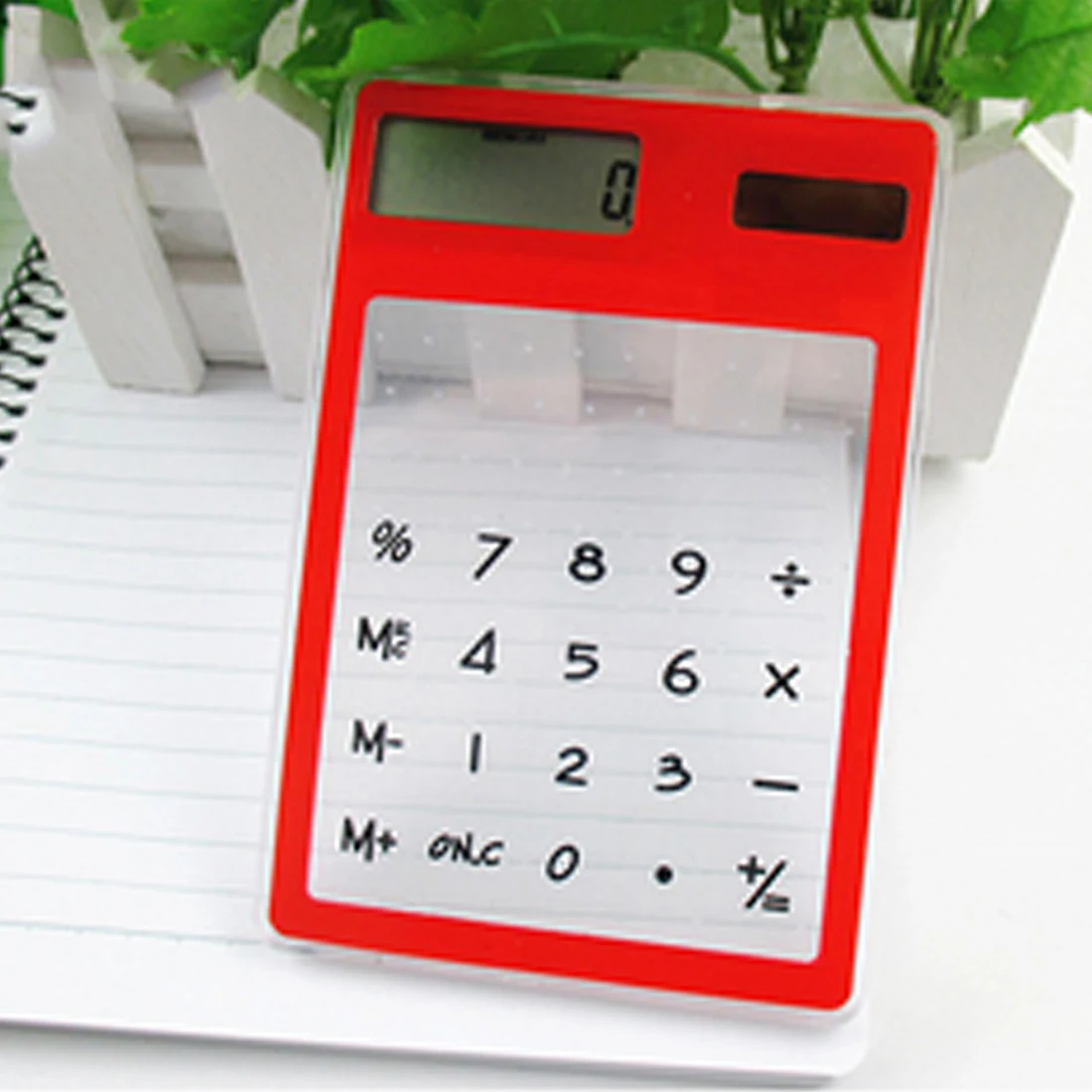 

Portable Mini Calculator Solar Calculator Ultra Slim Calculator Scientific Calculator 8 Digit Touch Screen Office Stationery