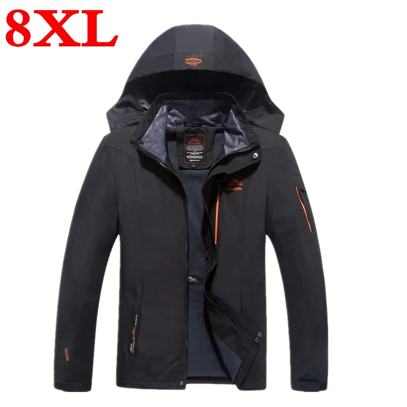 Новый размера плюс 8XL 7XL 6XL 5XL мужская верхняя одежда Водонепроницаемый Весна